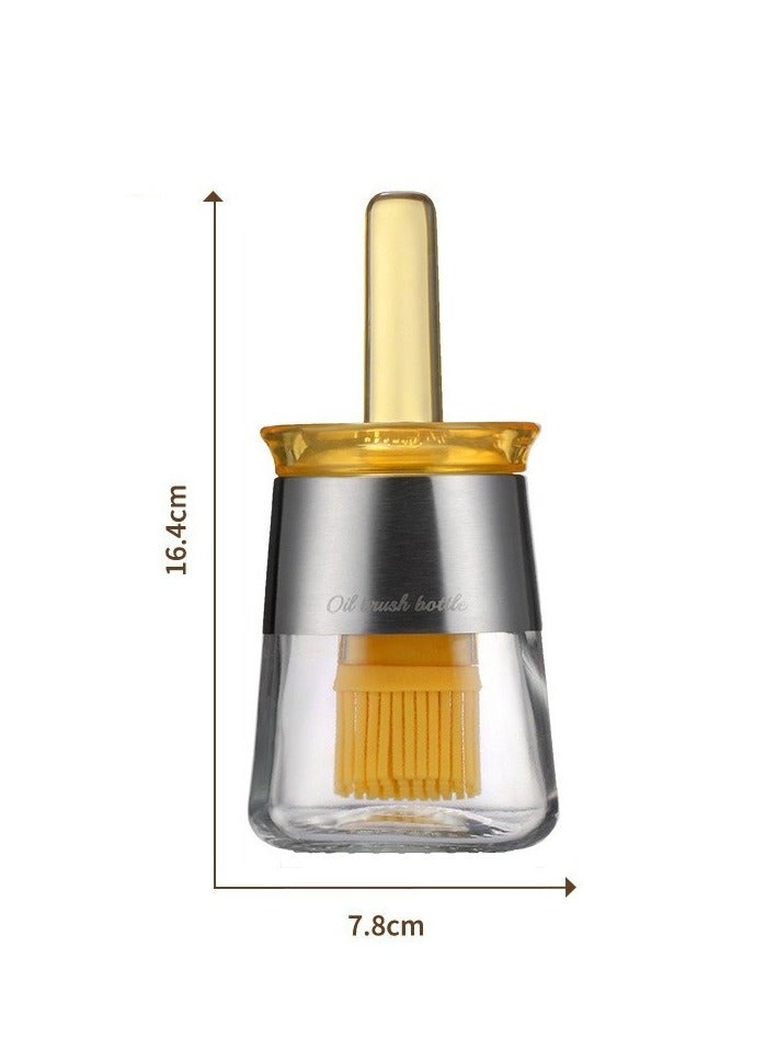Silicone Oil Bbrush For Household Use Heat-resistant Oil Brush With Bottle Packaging Oil Pot Outdoor Barbecue Oil Brush One
Body Oil Brush Bottle