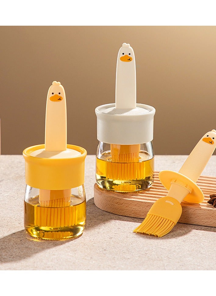Silicone Oil Bbrush For Household Use Heat-resistant Oil Brush With Bottle Packaging Oil Pot Outdoor Barbecue Oil Brush One
Body Oil Brush Bottle