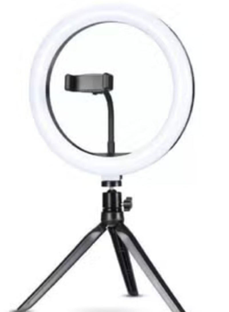 MJ33 RGB LED Ring Light with Adjustable Phone Holder & Stand – Perfect for Vlogging, Live Streaming, and Photography