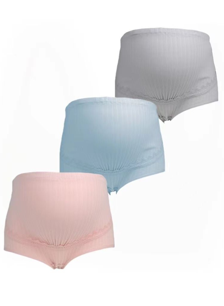 Maternity Panties High Waisted Belly Support Maternity Pants 3-Pack