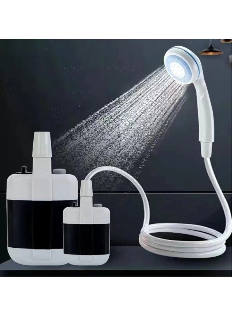 Portable Camping Shower Outdoor USB Rechargeable Electric Shower Pump for Camping Car Washing Gardening Pet Cleaning