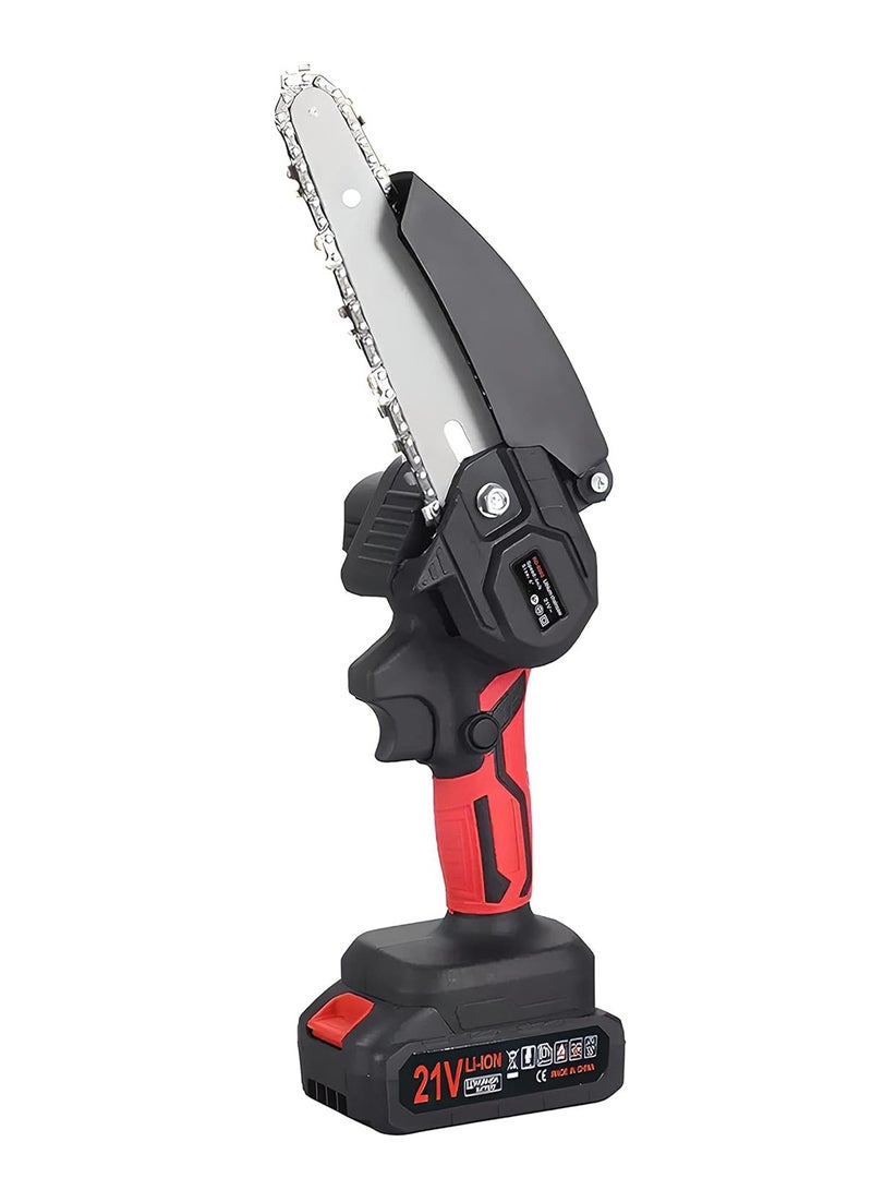 RD 8002 Portable 6 Inch Chain Saw With Rechargeable Battery