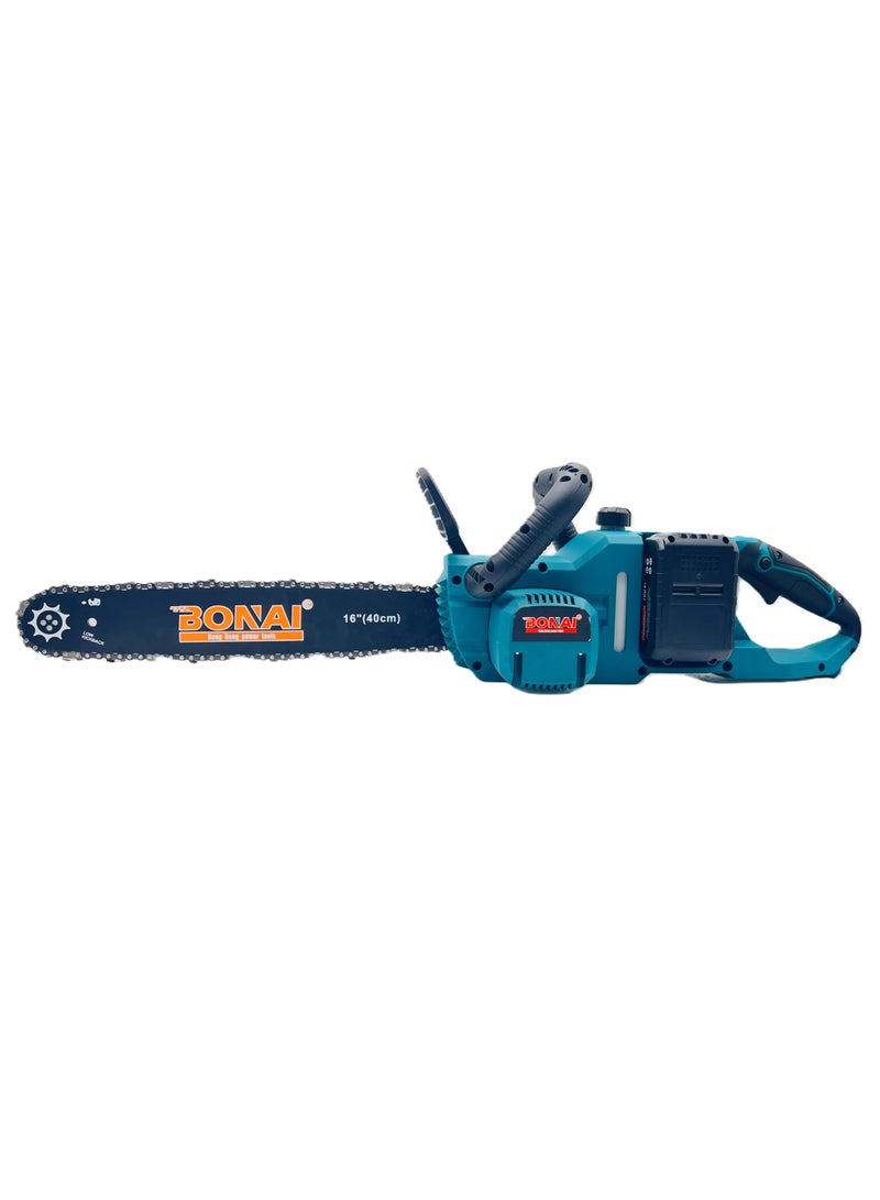 Bonai Cordless Chainsaw, 16-Inch (40cm) 2800W, 168V Battery-Powered Chain Saw, Lightweight, Powerful for Tree Pruning and Wood Cutting, BN-BC16-1