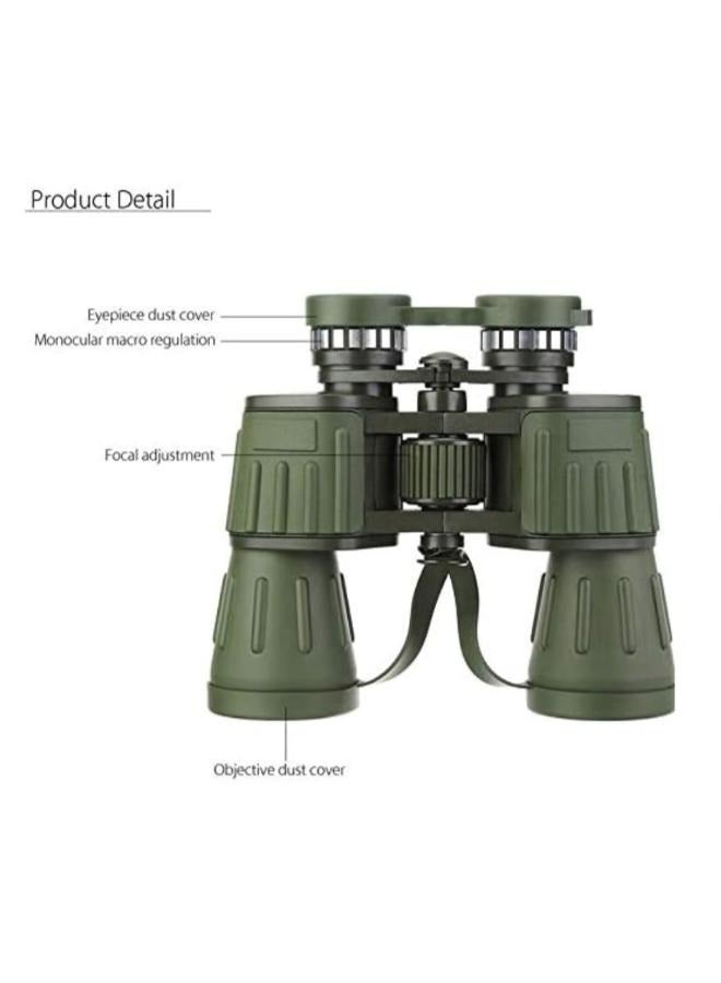 10x50 Binoculars HD High Definition with Big Objective Lens BAK4 Waterproof for Fishing Hiking Bird Watching Cruise