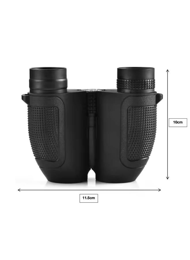 Waterproof Binoculars 10x25 BAK4 Prism Mini Binoculars with Low Light Night View for Bird Watching Travel Concerts Hiking