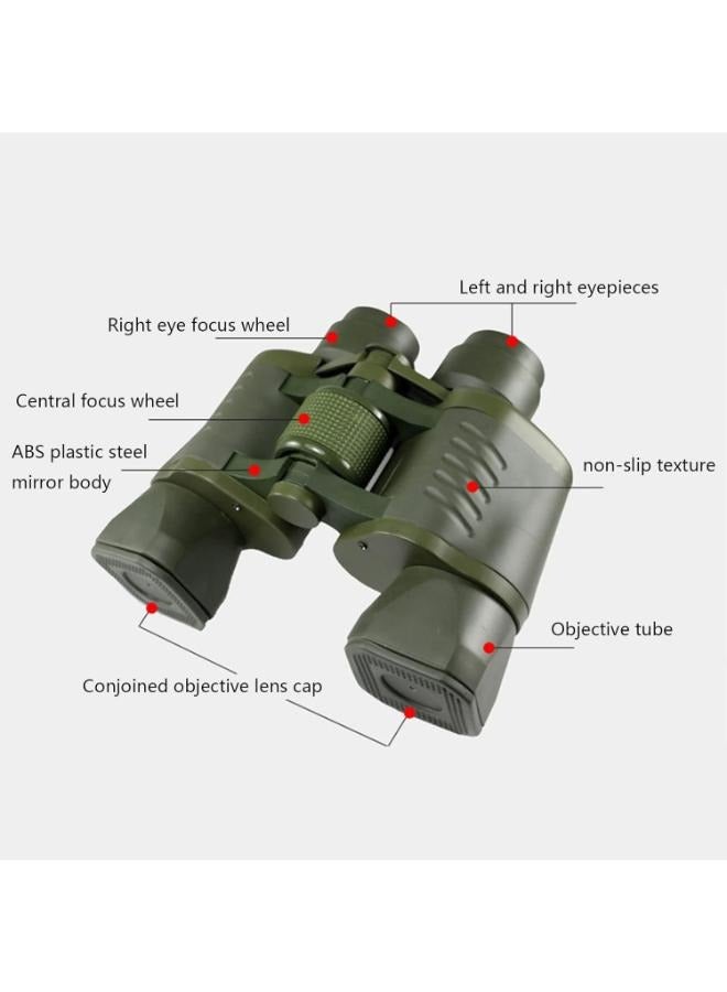 50X50 High Quality Waterproof Telescope Binocular HD Binoculars for Camping