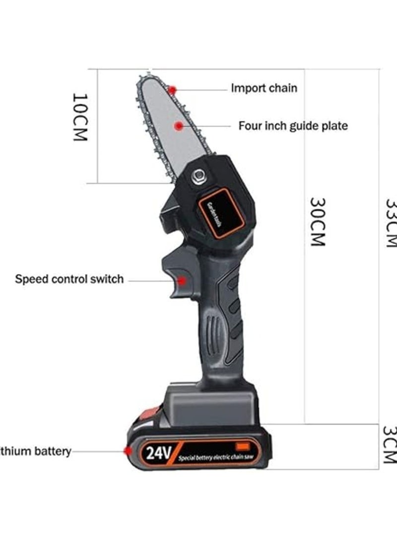 Electric Pruning Saw Cordless Handheld Electric Chain Saw Rechargeable Outdoor Logging Orchard Electric Pruning Saw Tools