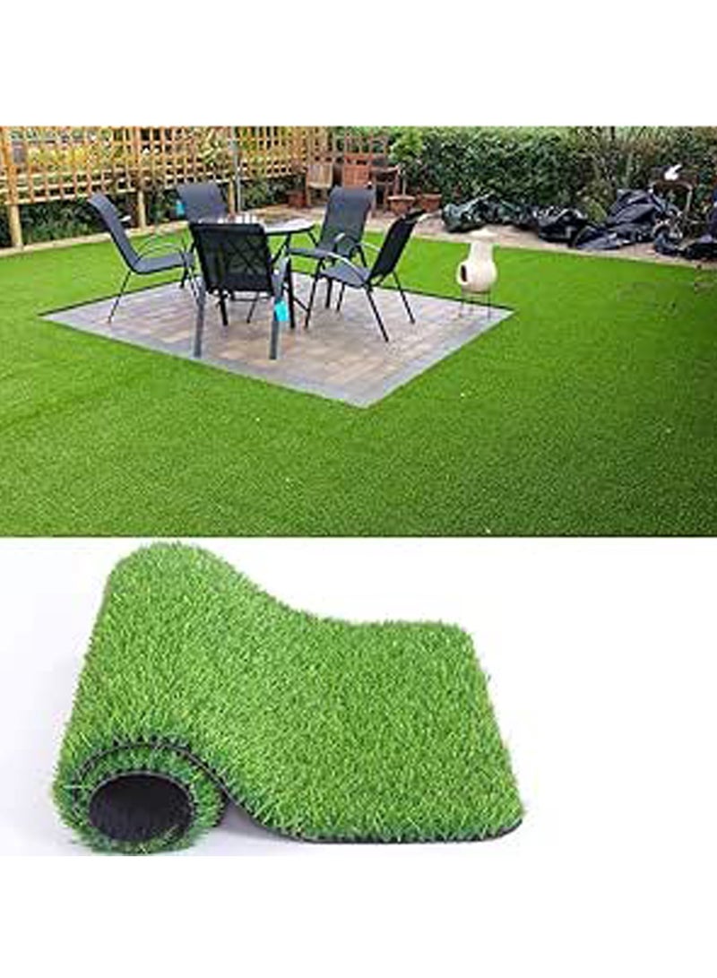 2x6 Meter Artificial Grass Carpet Green Artificial Grass Turf For Home Outdoor Front Garden Decoration Play Ground Pool Area Backyard Patio Balcony