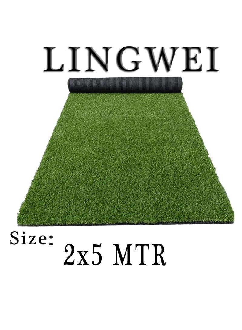 2x5 Meter Artificial Grass Carpet Fake Grass Turf Artificial Wall Grass Carpet Garden Lawn Landscape Balcony Synthetic Turf Mat Thick Fake Grass Pet Pad Artificial Grass Rug