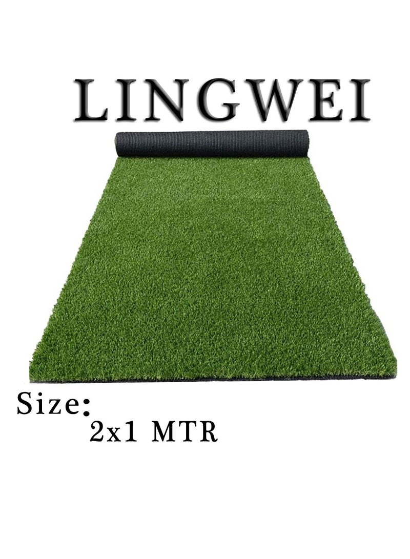 2x1 Meter Artificial Grass Carpet Green For Home Outdoor Front Backyards Garden Decoration Grass