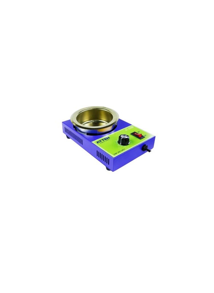 Atten LT-310B Solder Pot is a compact high efficiency tool designed for various soldering applications such as tinning wires dipping components and lead free soldering.