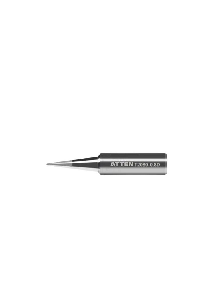 Atten T2080-0.8D Soldering Tips are engineered for precision soldering offering a fine point for detailed work These tips are perfect for electronics enthusiasts and professionals seeking to achieve accurate and reliable solder joints.