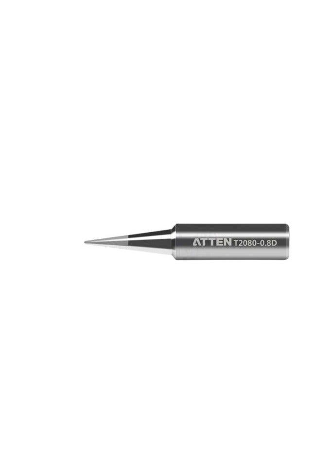 Atten T2080-0.8D Soldering Tips are engineered for precision soldering offering a fine point for detailed work These tips are perfect for electronics enthusiasts and professionals seeking to achieve accurate and reliable solder joints.