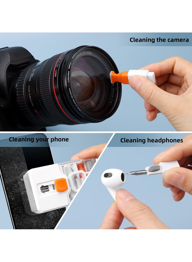 Keyboard Cleaning Set - All in 1 Keyboard Cleaner, PC Cleaning Kit with Brush, Keyboard Cleaning, Laptop Cleaning Set, Keyboard Cleaner Mobile Phone for iPhone, Tablet, Computer, Camera