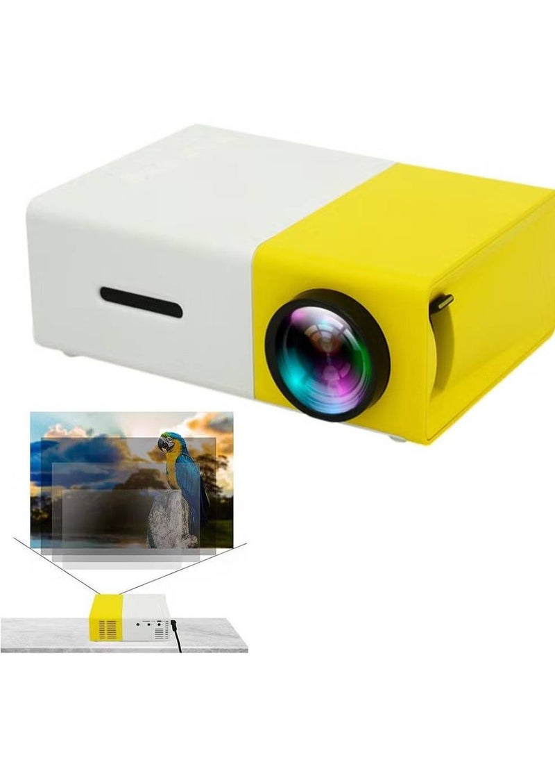 YG300 Micro Mini Projector Ultra-Portable and Durable for Smartphones, Laptops, and Home Cinema