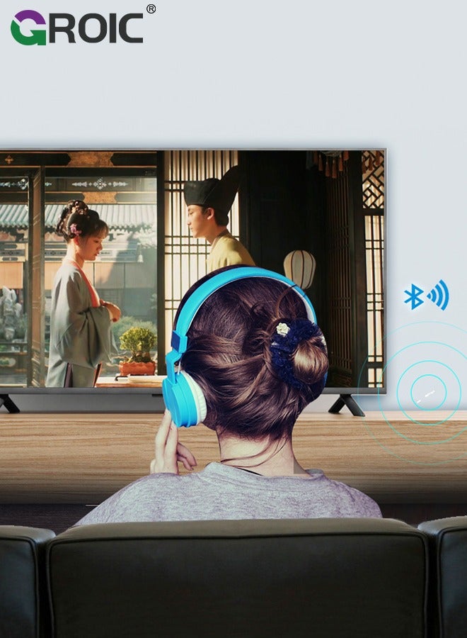 Bluetooth 5.0 Transmitter Receiver, 2 in 1 Wireless Bluetooth Transmitter Audio Adapter Bluetooth Receiver with OLED Screen APTX Low Latency for TV Laptop Headphones Stereo System
