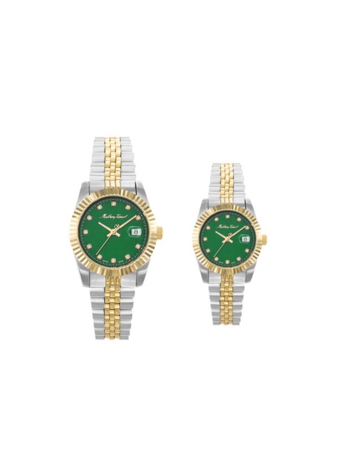 Mathey-Tissot Rolly III Green Dial Couple's Watch H810BV & D810BV