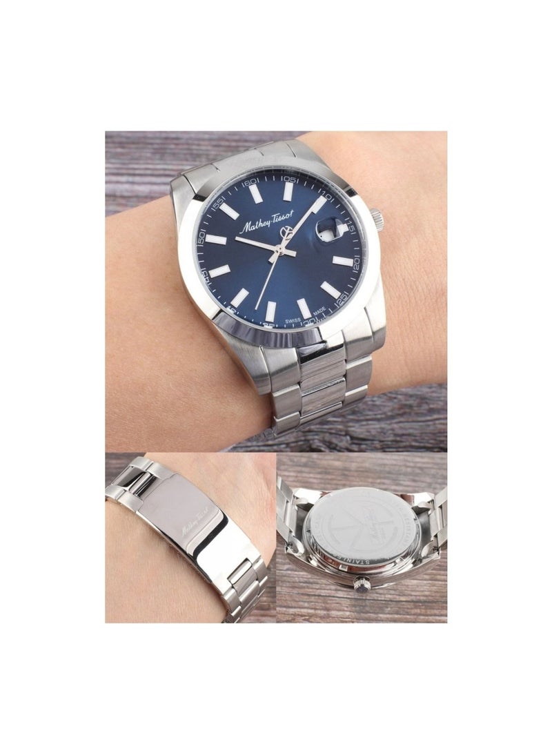 Mathey-Tissot Mathey I Quartz Blue Dial Couple's Watch H450ABU-D450ABU