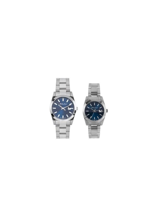 Mathey-Tissot Mathey I Quartz Blue Dial Couple's Watch H450ABU-D450ABU