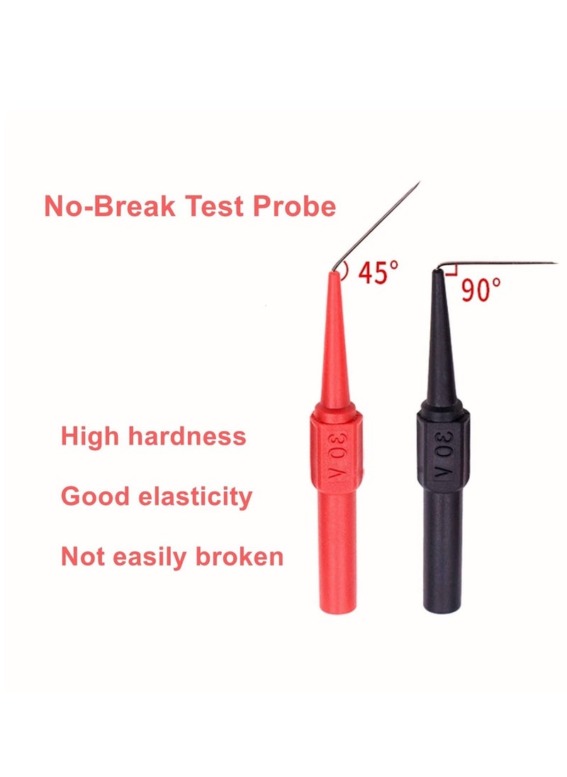 10 Pack Auto Repair Test Probe, Back Probe kit,Test Leads Probes 4mm Banana Plug,utomotive Diagnostic Test Accessories Repair Tools Needle 0.7mm (Red and Black)