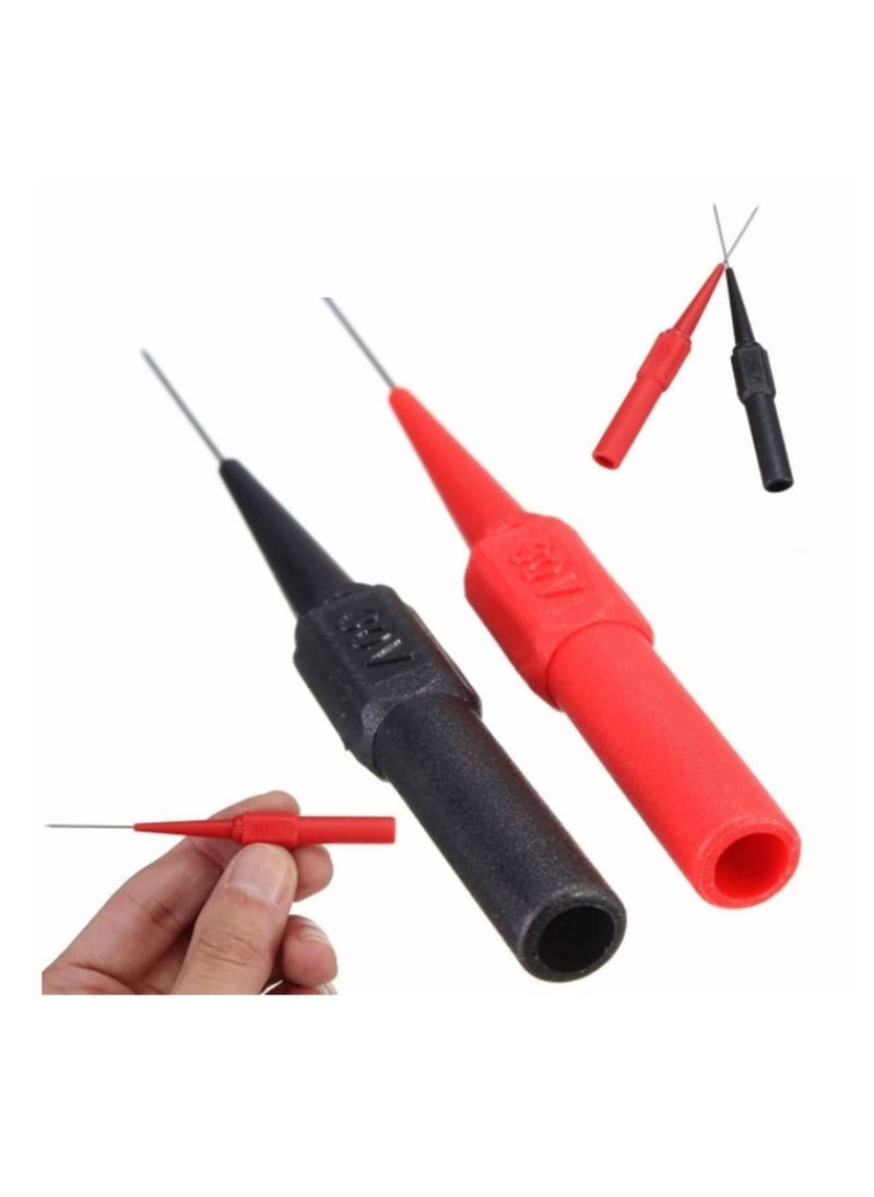 10 Pack Auto Repair Test Probe, Back Probe kit,Test Leads Probes 4mm Banana Plug,utomotive Diagnostic Test Accessories Repair Tools Needle 0.7mm (Red and Black)