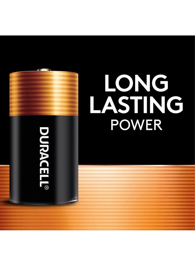 Duracell Coppertop C Batteries, 8 Count Pack, C Battery with Long-lasting Power, All-Purpose Alkaline C Battery for Household and Office Devices
