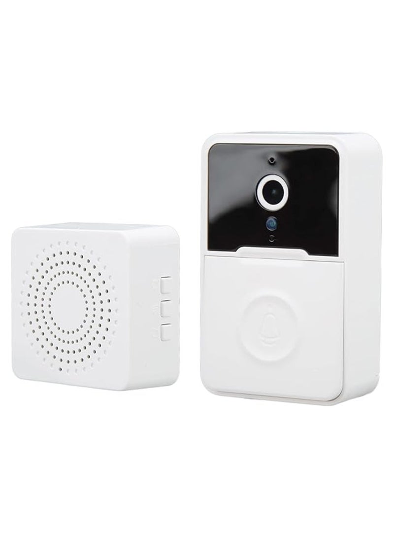 Wireless Doorbell Camera, App Control Smart Video Doorbell Camera with Infrared Night Vision, Two-Way Audio, Real-Time Notification, Bluetooth WiFi