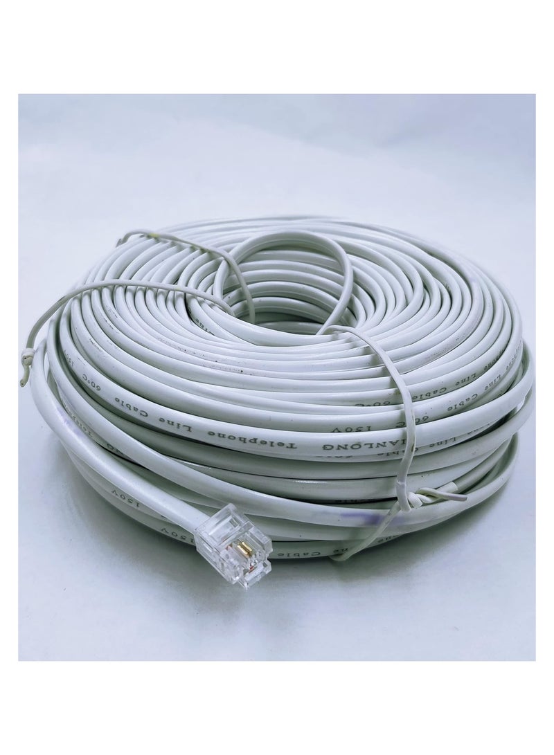 Ethernet Cable 30M White High Speed Up To Bandwidth Up To 2000Mhz Cat Network Cord Compatible