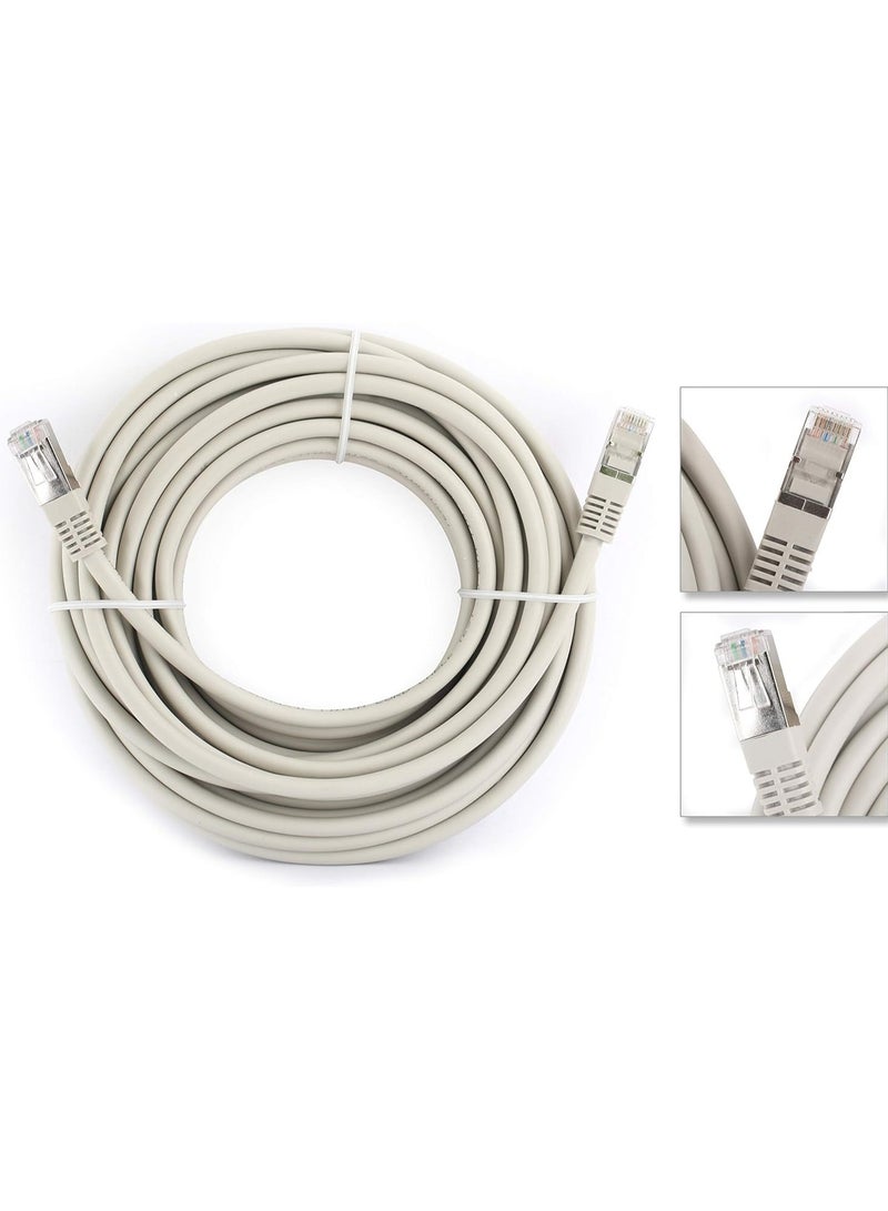 Ethernet Cable 30M White High Speed Up To Bandwidth Up To 2000Mhz Cat Network Cord Compatible