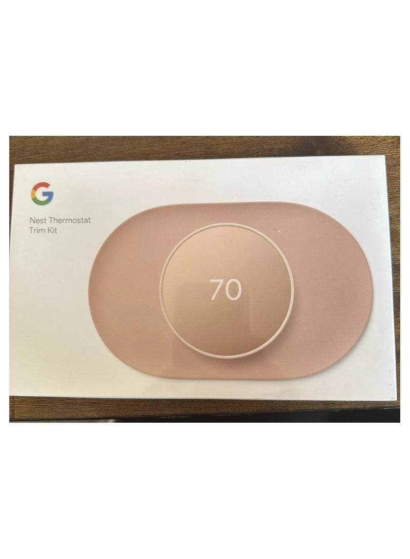 Google Nest thermostat cutting kit pink shell