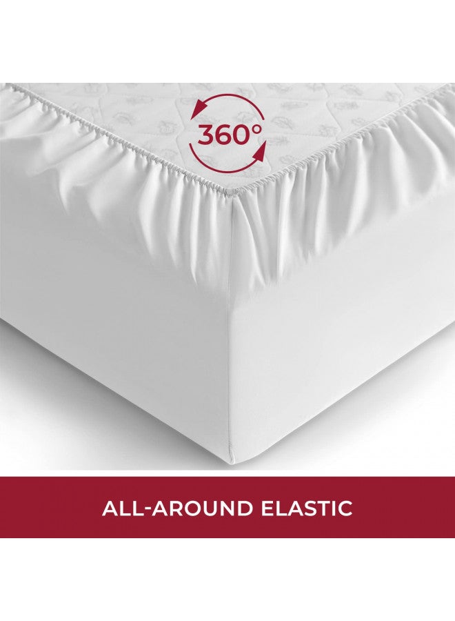 Mellanni Extra Deep Pocket Full Fitted Sheet - Iconic Collection Bedding Sheets - Soft & Cooling Sheets for up to 21