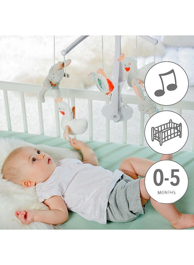 Cuddles - Mobile Baby Musical Crib - Swan (Exclusive)