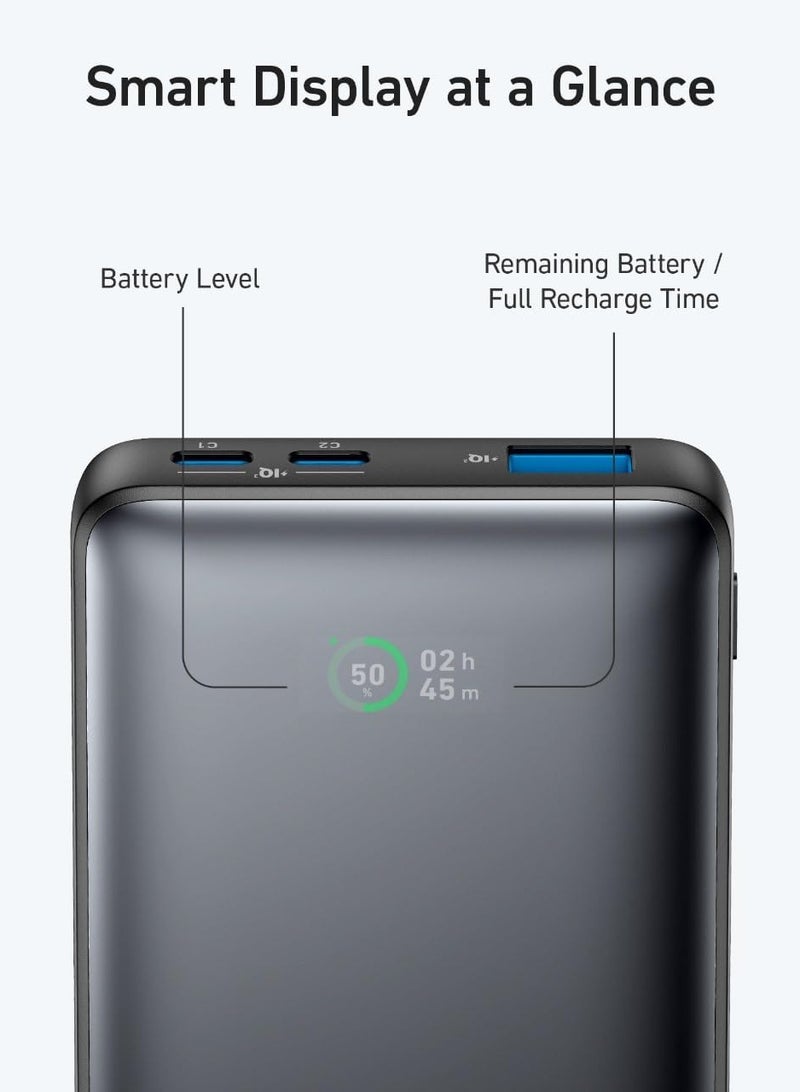 10000 mAh 533 Power Bank,Fast 25W Charging, Fueling Your Battery Up To 3 Times Faster Than Regular Power Banks Battery Pack For Iphone 14 Series Black