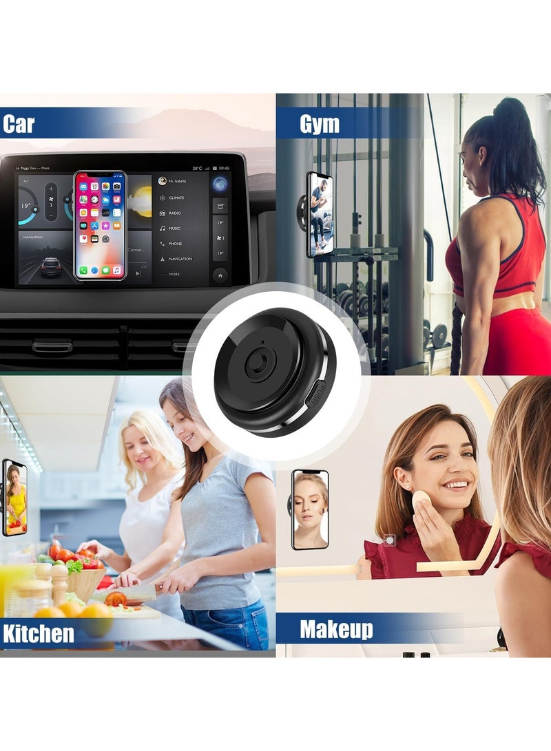 Magnetic Suction Phone Mount, Magnetic Car Suction Cup Holder for Car/Gym/Mirror/All Smooth Surface, Vacuum Magnetic Suction Cup Phone Mount Compatible with Magsafe 15/14/13/12