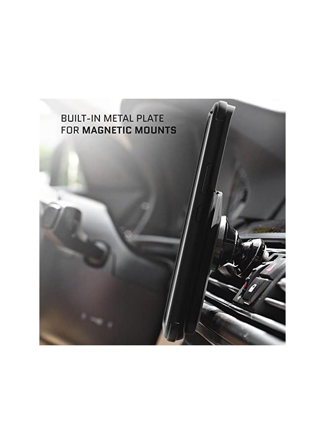 Galaxy S22+ Wallet Case with Credit Card Holder Works with Magnetic Car Vent Mounts Easily Detachable for Wireless Charging Designed for 2022 Galaxy S22 Plus 5G (6.6 Inch) (Black)