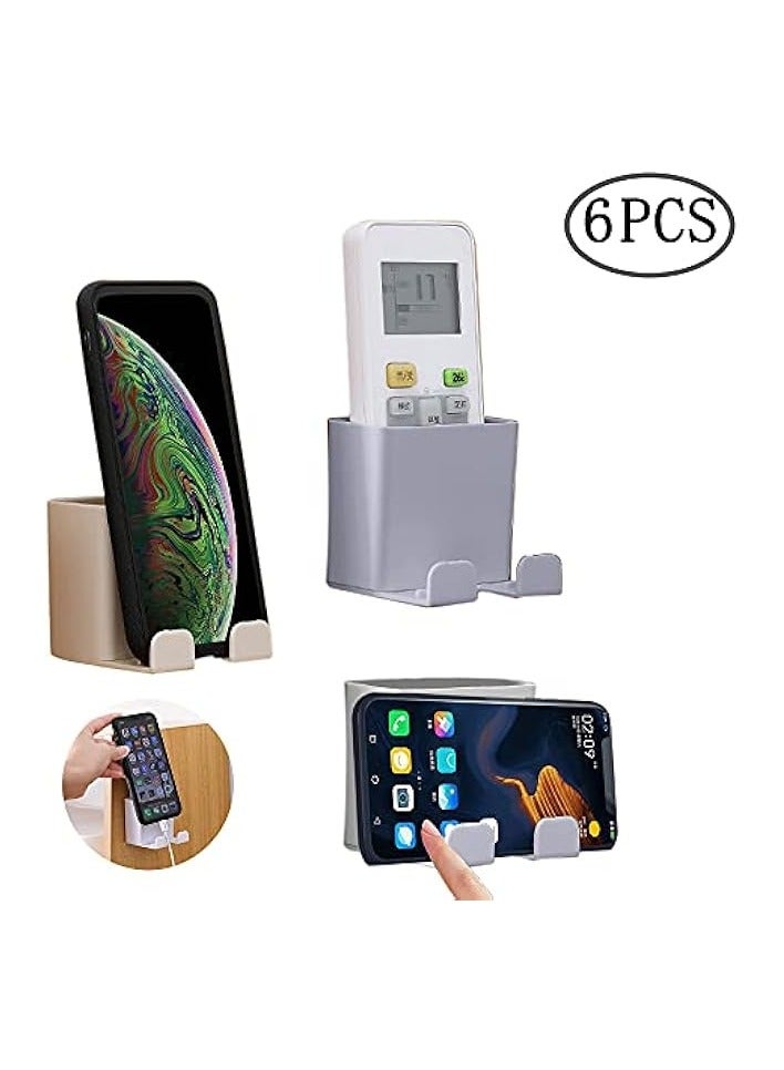 Wall Mount Phone Holders, 3 Pack Sticky Storage Box for Home and Office Use