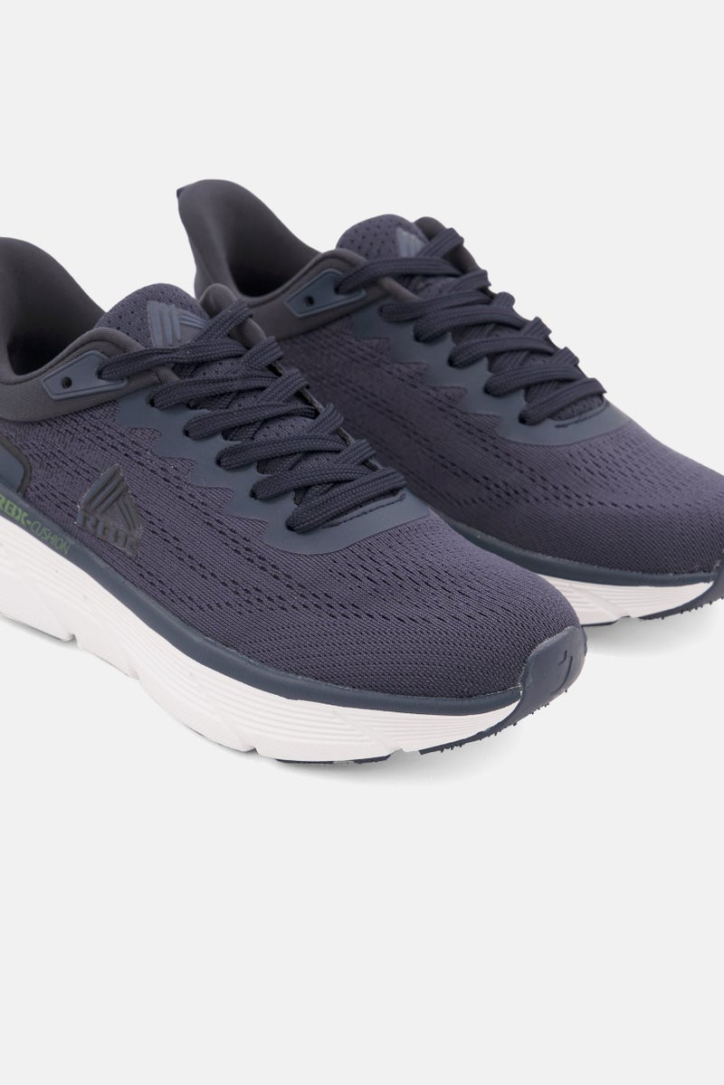 Women Lace Up Running Shoes, Navy