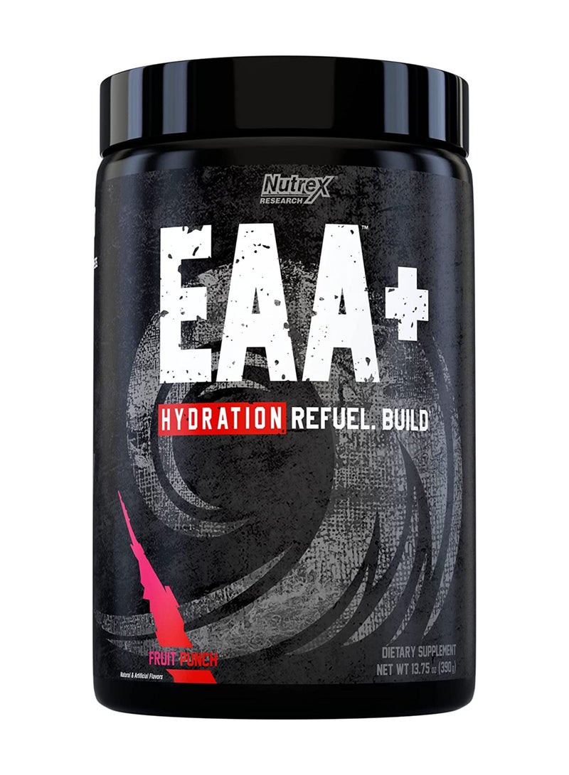 EAA Hydration | EAAs + BCAA Powder | Muscle Recovery, Strength, Muscle Building, Endurance | 8G Essential Amino Acids + Electrolytes | 30 Servings (Fruit Punch)