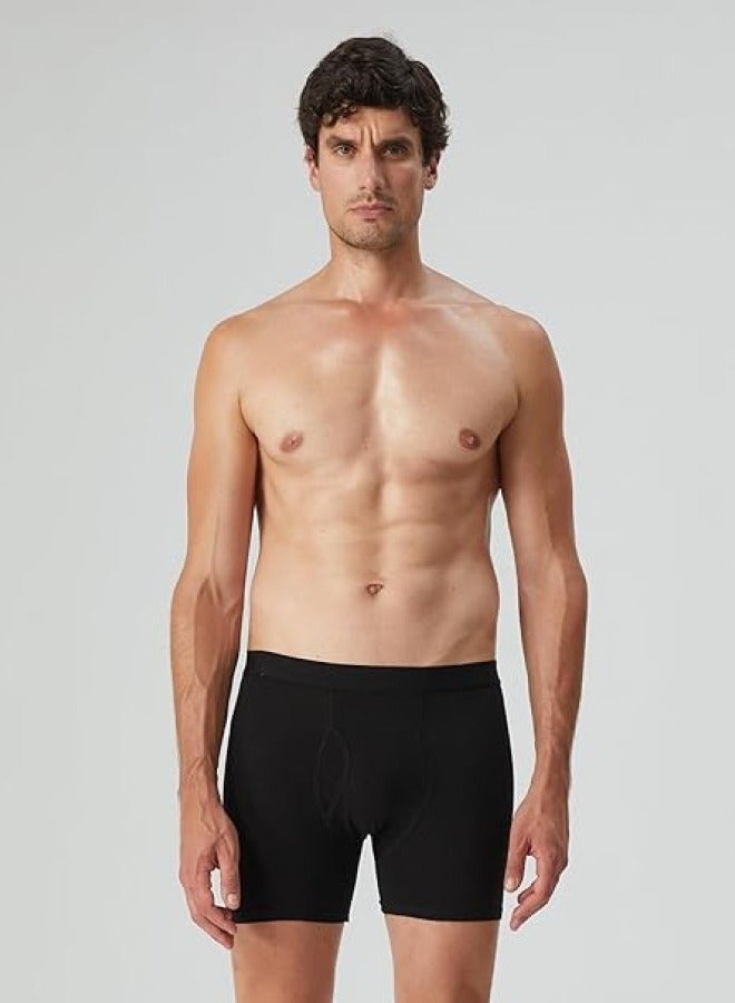 Mens Boxer Shorts Soft Cotton Men Pack Breathable Mens Underwear Boxer Briefs