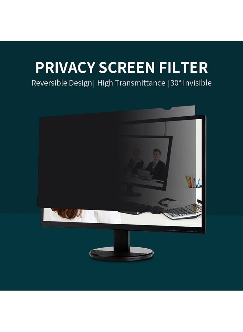 Privacy Screen Filter Reversible High-transmittance 30° Invisible Anti-UV Anti-glare Film for 27'' Monitor with 16:9 Aspect Ratio