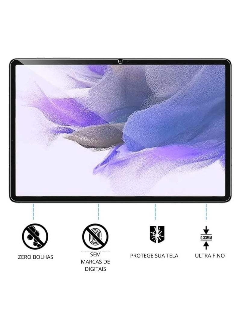 Tempered Glass Screen Protector Compatible for Samsung Galaxy Tab S8 Plus [2 Per Pack] Full Coverage, 9H Hardness,Anti-Scratch Designed Screen Guard for Galaxy Tab S8 Plus.