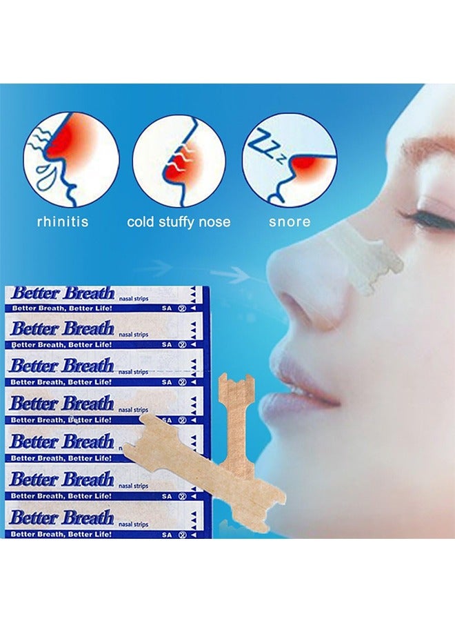 100Pcs Nasal Strips for Reduce Snoring, Breath Easy, Anti Snoring, Improve Sleeping (66*19mm)