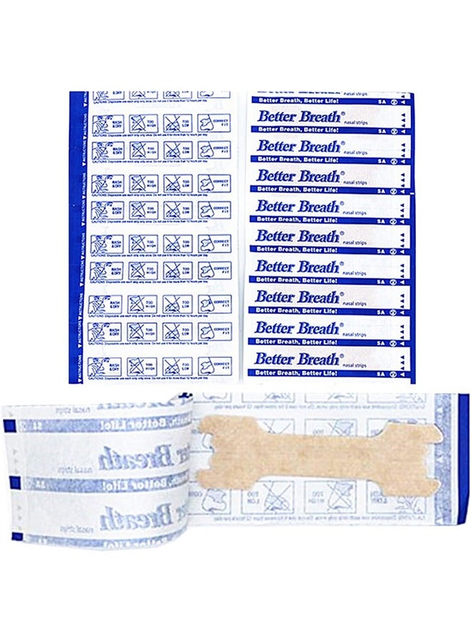 100Pcs Nasal Strips for Reduce Snoring, Breath Easy, Anti Snoring, Improve Sleeping (66*19mm)