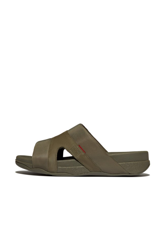 049-808 Fitflop Mens Sandals Freeway III Mens Slide GV4-B77 Olive