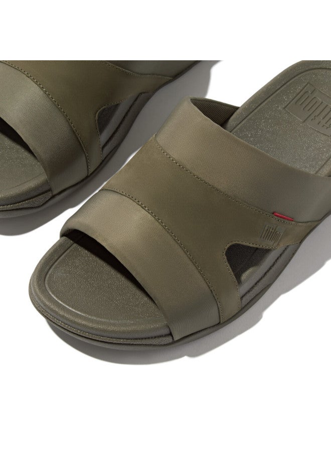 049-808 Fitflop Mens Sandals Freeway III Mens Slide GV4-B77 Olive