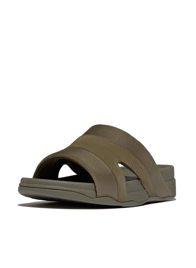 049-808 Fitflop Mens Sandals Freeway III Mens Slide GV4-B77 Olive