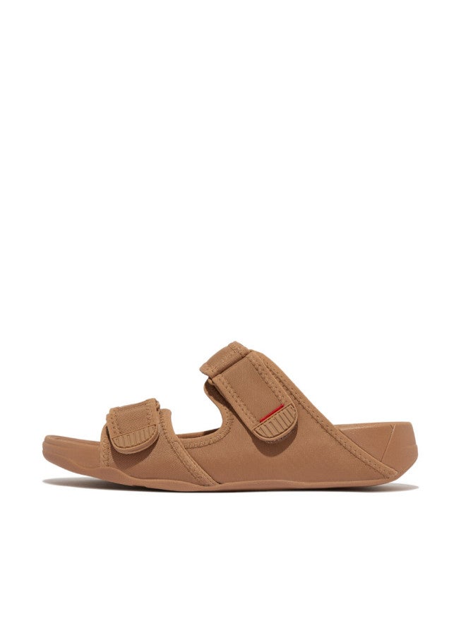 049-807 Fitflop Mens Sandals Gogh Moc Mens Adjustible Slide GT3-B89 Tan