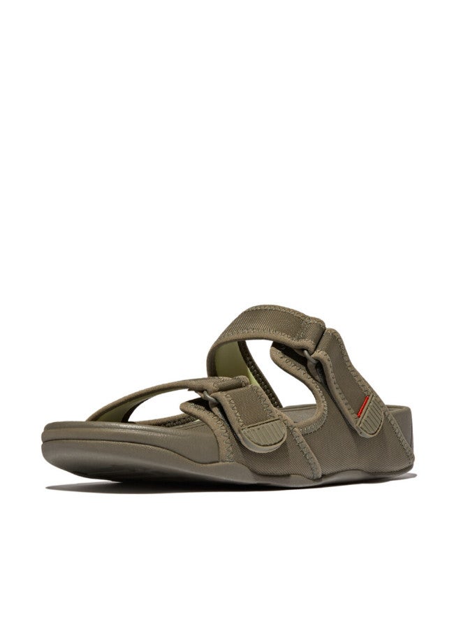 049-806 Fitflop Mens Sandals Gogh Moc Mens Adjustible Slide GT3-B74 Olive