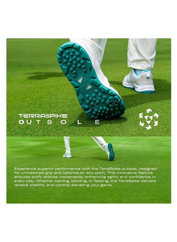 HyperTurf Cricket Shoes | Unisex | TerraSpike Rubber Studs | Material: Vegan Leather/HexaFoam | Lightweight & Highly Durable | Embedded Support Plate for Stability | Ideal for Turf, Ground & Hard Surfaces