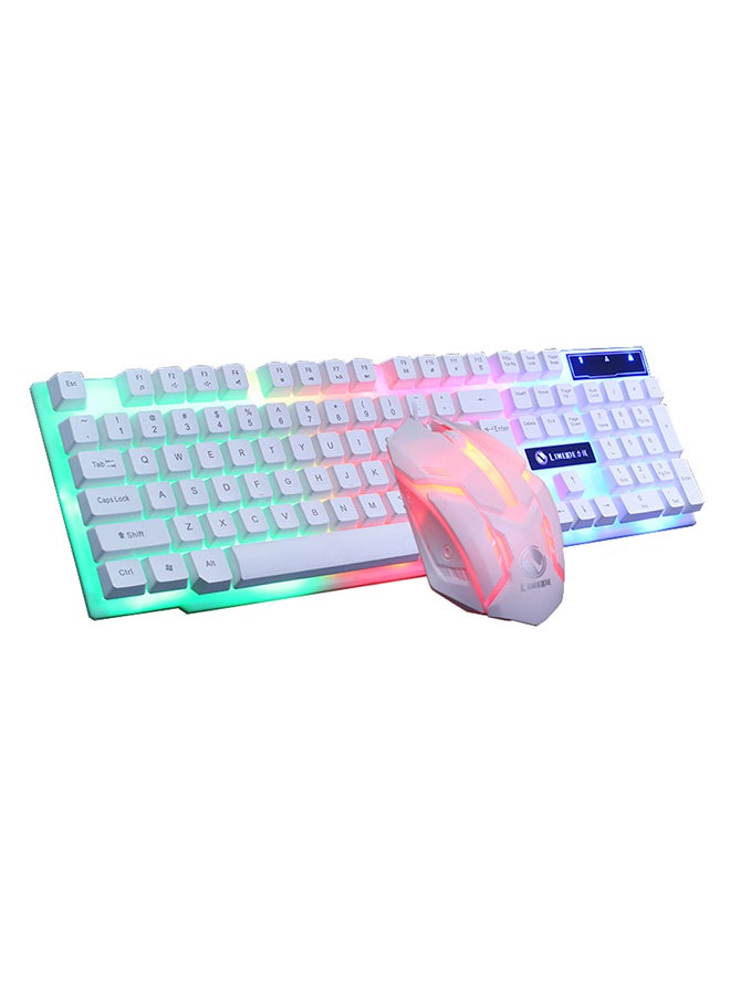 Wired Rainbow LED Gaming Keyboard And Mouse Set